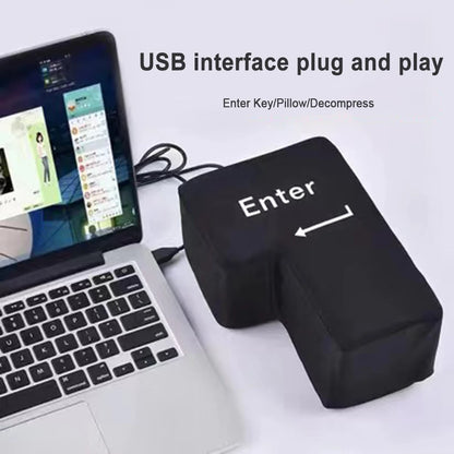 Giant Stress Relief Enter Key Pillow