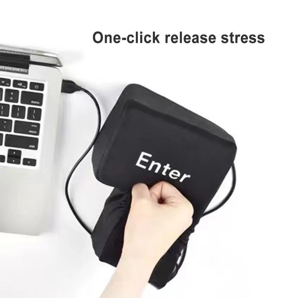 Giant Stress Relief Enter Key Pillow